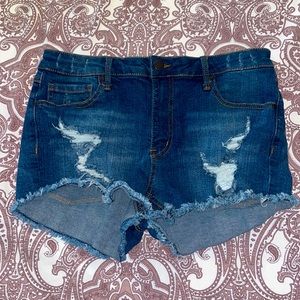 🔮 3/$15!! RSQ Jeans distressed Venice mid rise jean shorts Junior size 9